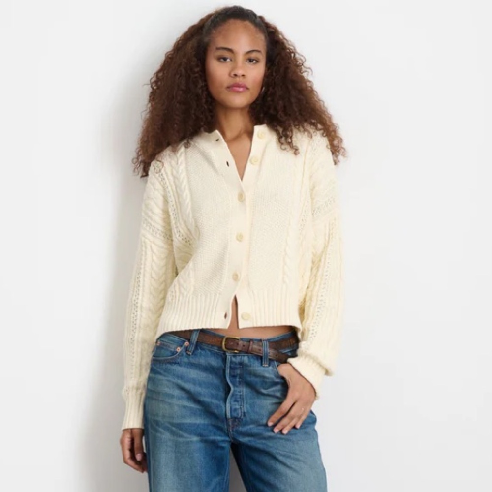 Alex Mill Cable Knit Nico Chunky Cardigan